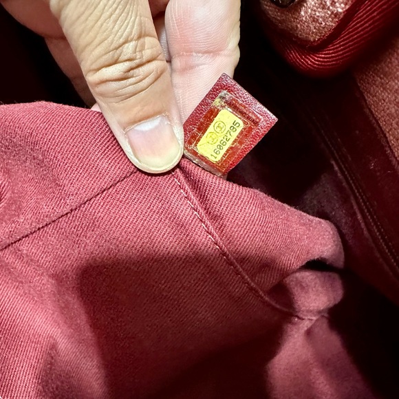 CHANEL ❤️🌟CC DEAUVILLE RED PINK TOTE BAG ⭐️ - Picture 12 of 14